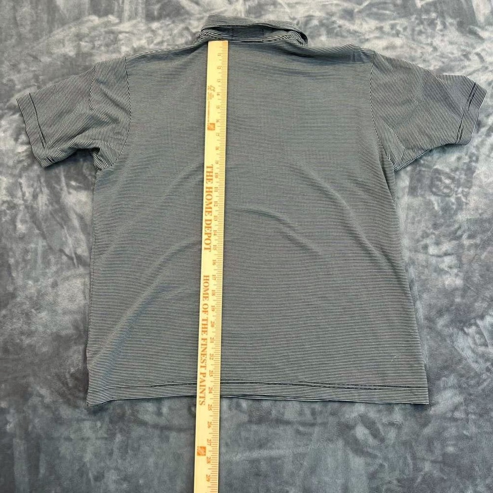 Fairway & Greene Womens Stripe Golf Polo Black White Large Ocean Forest Pre-Own - Picture 5 of 9